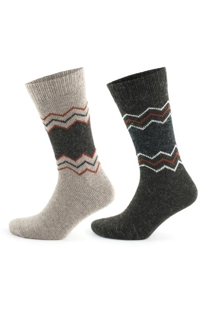 GoWith Unisex Σετ 2 τεμαχίων από μαλλί αλπακά, χειμερινές, φυσικές, ζεστές, ε...