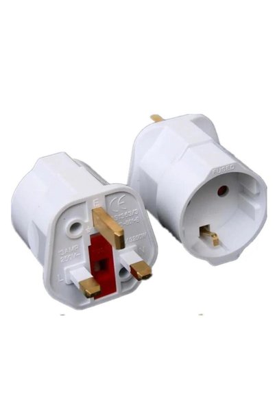 Choice white Multifunctional EU European To UK Plugs Adapter Power Converter ...