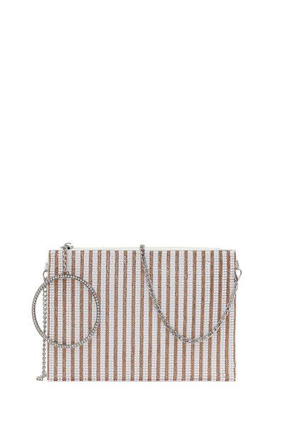 Derimod Women's Gold Chain Strap Stone Evening Dress Bag 26Pbd290614