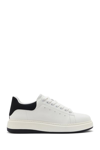 Derimod Men's White Lace-Up Leather Sneaker 25Sfd691818