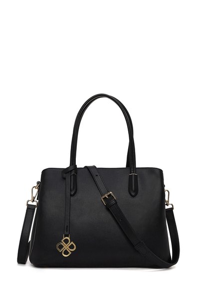 Derimod Women's Black Long Strap Classic Shoulder Bag Wb590003Sv