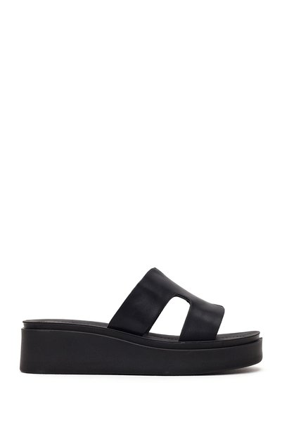 Derimod Women's Black Thick Soled Slippers 26Sfe462918
