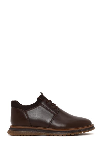 Derimod Men's Brown Lace-Up Leather Casual Shoes Wm700008Dv
