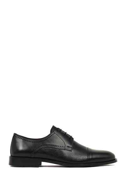 Derimod Black Men's Black Laced Leather Classic Shoes 26Sfd602614