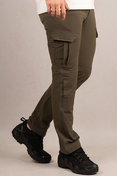 Huğlu Haki Unisex Taktik Trekking Pantolon