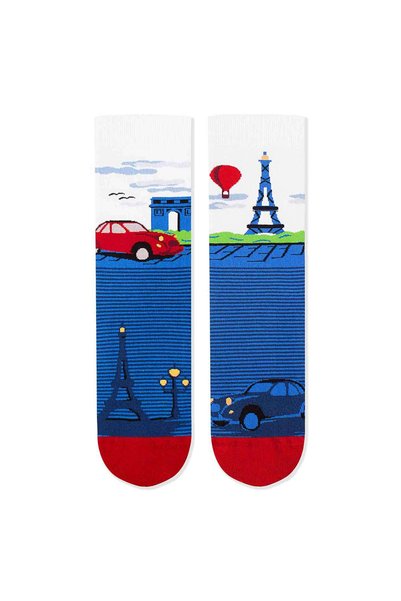 Pirin Hill Sosete bumbac Arty Socks Paris Albastru