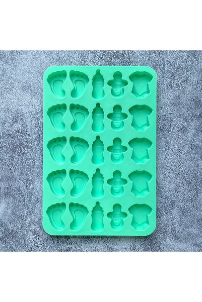 Choice 013green 25 Hole Chocolate Baking Silicone Mold DIY Nipple Bottle Clot...