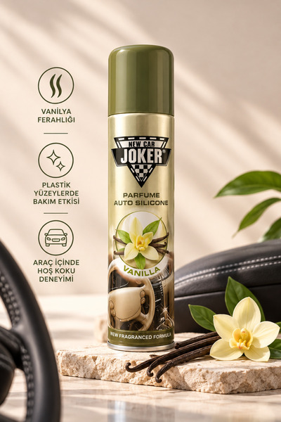 joker Vanilya Kokulu Silikon Parfümlü Torpido Göğüs Parlatıcısı