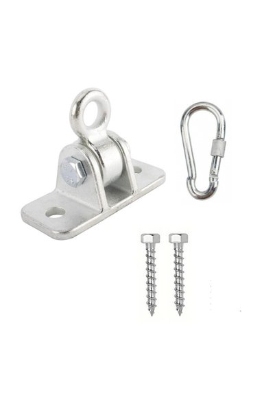 Choice1 Silver Wooden Swing Hook Heavy-Duty Swing Hardware, with Screws and H...