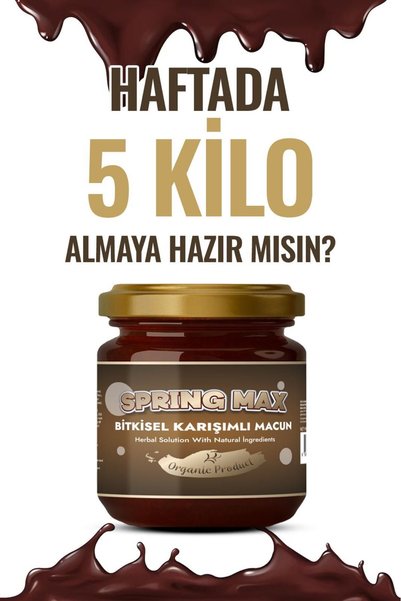 SPRİNGMAX İştah açıcı Kilo-aldirici Pekmez Vitamin Arı Sütü Bitkisel Organik Karışım Macun