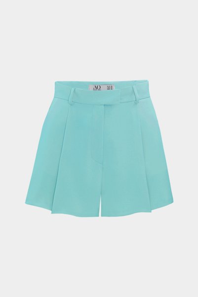 Açelya Okcu Premium Lowry Wide Leg Mini Boy Woven Shorts