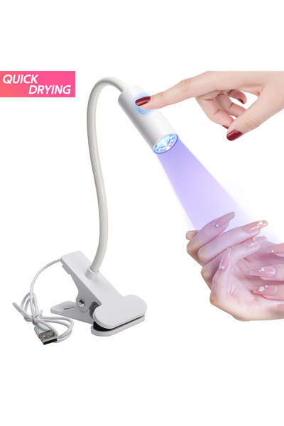 Choice1 USB WHITE DianaBeauty UV LED Nail Lamp LED UV Light with Clip and Fle...