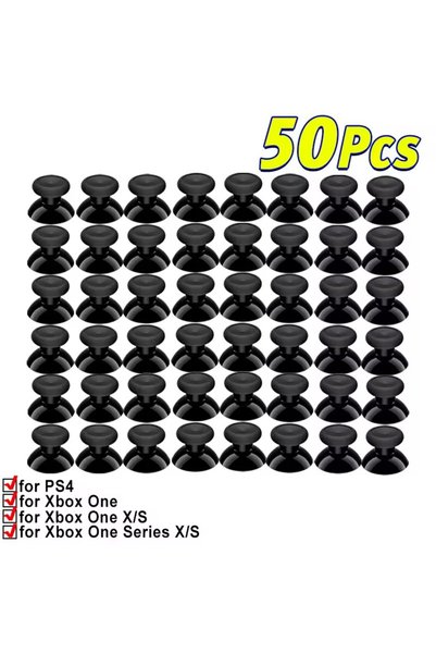 Choice 50 قطعة من أغطية قبضة الإبهام الناعمة البديلة لعصا التحكم لأجهزة Xbox ...
