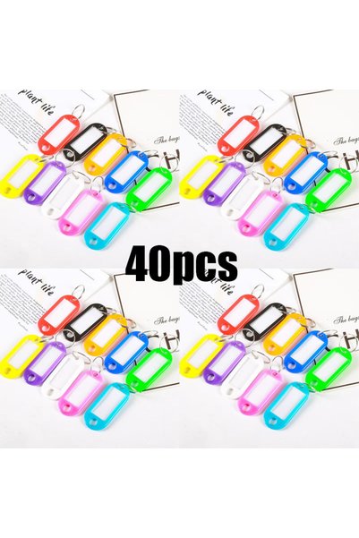 Choice 40pcs 10/30/60pcs Colorful Plastic Tags Hotel Number Classification Ca...