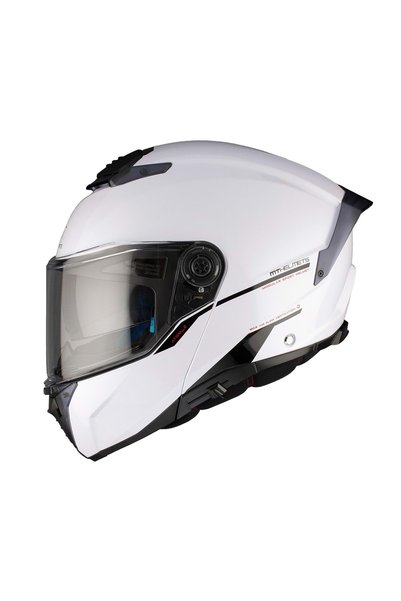 MT Kask Atom 2 Sv Solıd A0 Çene Açılır - BEYAZ