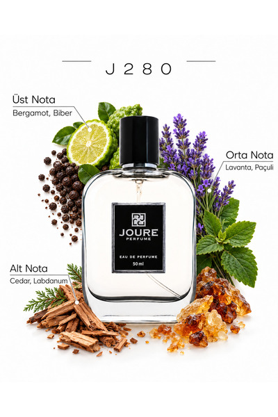 JOURE PERFUME Joure J280 - Taze Baharatlar Amber Fresh Kokulu 50ml Kalıcı Edp...