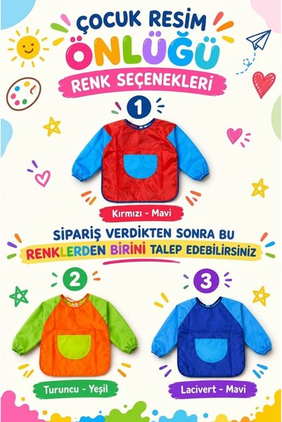 miranino Preschool Painting Apron 4-6 Years Old Waterproof Activity Painting ...