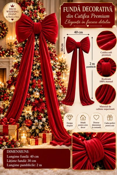OEM Funda catifea Funda Brad Funda decor interior exterir decor vitrine mallu-ri