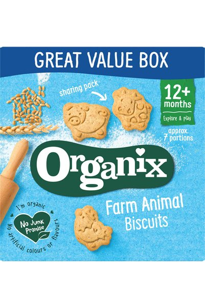 Organix Biscuiți în formă de animale 12+ , 100 g