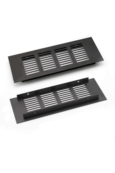 JOYZZZ Air Vent Grille Cover, 2 PCS Black 80x200mm Louvered Ventilation Cover...