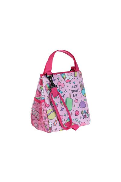 Jumbo Geanta Izoterma Roz Unicorn pentru Fete 23x14x25cm - 8L