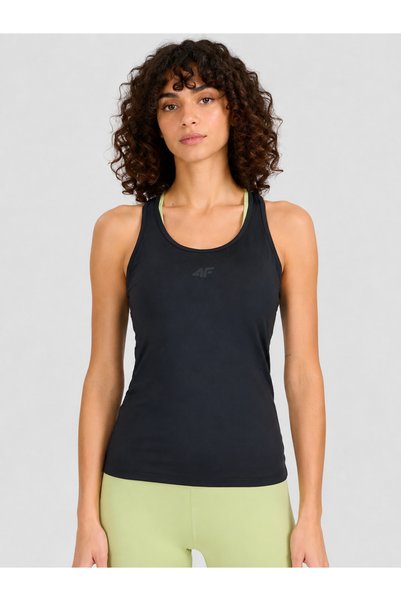 4F Tricou de performanță F1099 pentru femei - Bluză cu mânecă scurtă și guler...