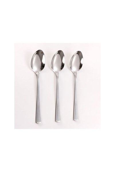 Jumbo Linguri din Otel Inoxidabil "Linear" 20cm - 3buc