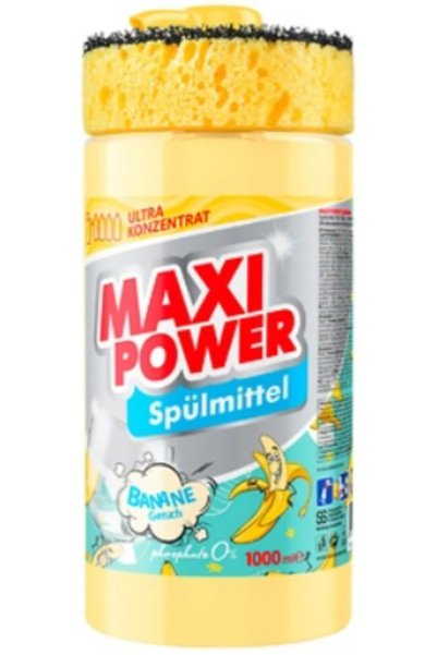 Maxi Power Detergent de vase cu Banană, 1 l