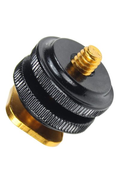 eWINNER Camera Hot Shoe Mount Adapter/Converter 1/4" Double-Layer Screw (Blac...