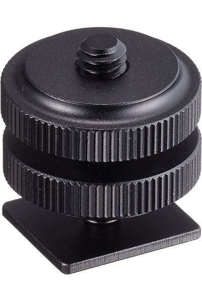 eWINNER Camera Hot Shoe Mount Adapter/Converter 1/4" Double-Layer Screw (Blac...