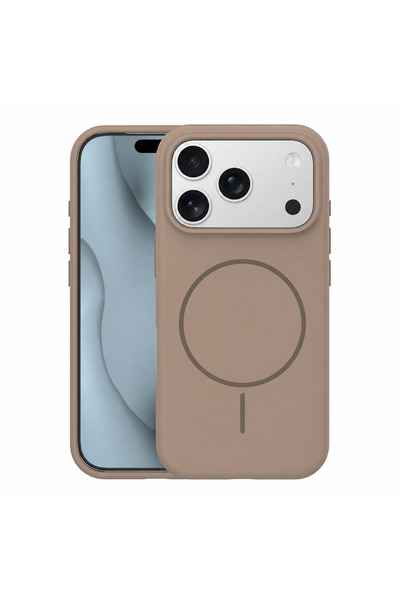 Etteri Silicone Thin Mag case for iPhone 17 Pro 6,3" / 18 Pro 6,3" brown