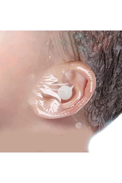 saicheek 20-Pack Baby Ear Covers for Shower with Cotton Ball,Kids Shower Cap ...