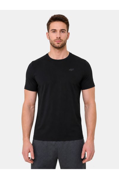 4F Tricou de performanță M2355 pentru bărbați - Bluză cu mânecă scurtă și gul...