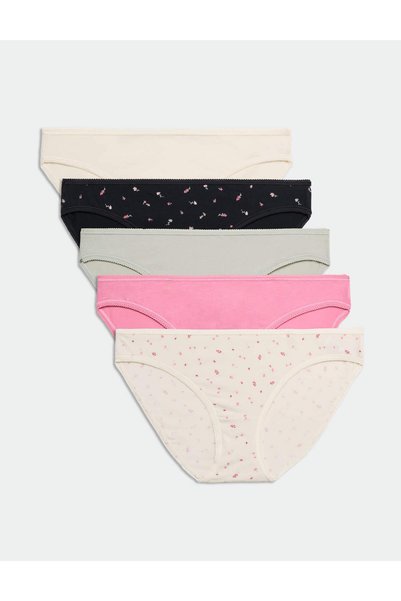 Marks & Spencer 5'li Cotton Lycra® Bikini Külot Seti
