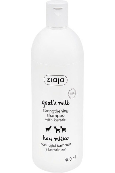 Ziaja Șampon cu lapte de capră și keratină, 400 ml
