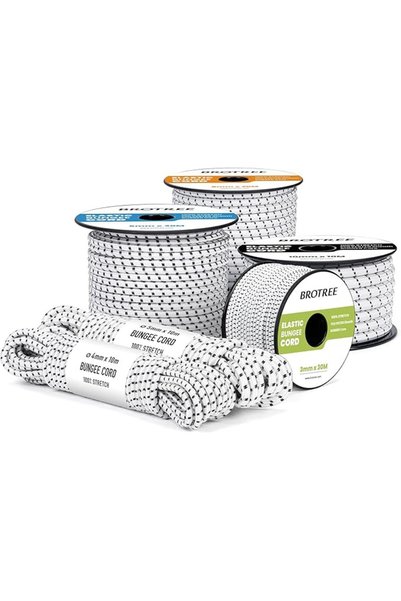 Brotree Bungee Cord Elastic Shock Cord 4mm x 10m Bungee Rope