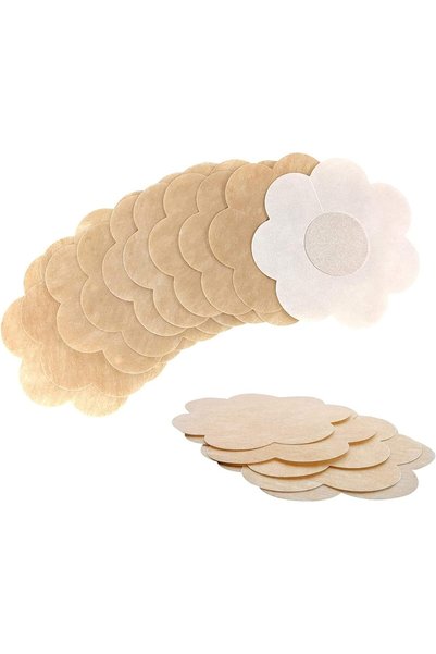 GENERAL 20pcs Petal Shape Bra Stickers Alternatives, Nipple Breast Covers Che...