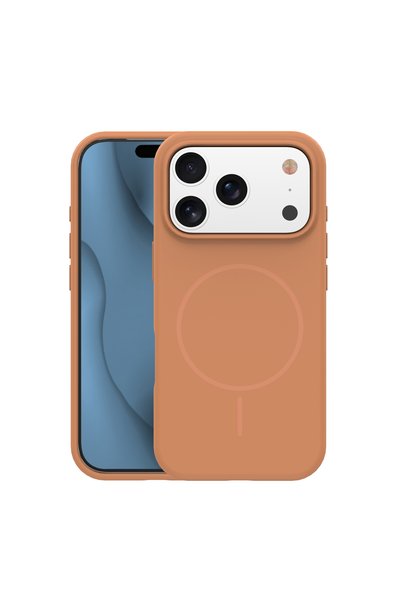 OEM Силиконов тънък Mag калъф за iPhone 16 Pro 6,3 " карамелен