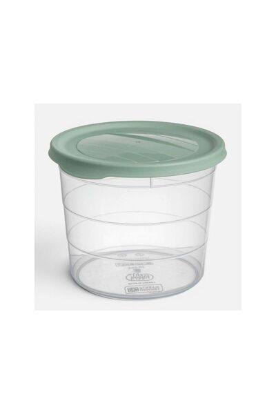 Jumbo Transparent Casserole with Mint Green Lid 700ml