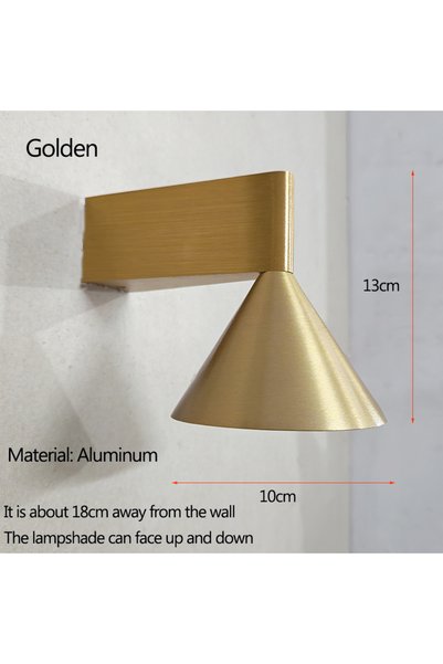 Choice 4-7W Warm White (2700-3500K) Golden Italian Designer's Minimalist Alum...