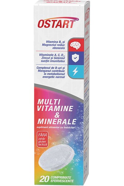Fiterman Pharma Ostart Multivitamine & Minerale, 20 buc