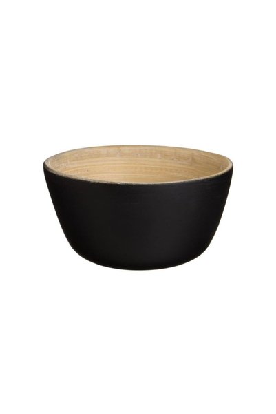 Jumbo Black & Natural Bamboo Bowl 300ml
