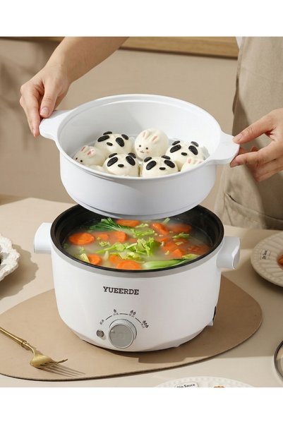 Muchmy 28CM Large Capacity Electric Hot Pot Cooker For Easy Home Cooking