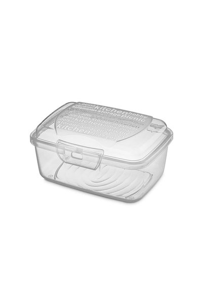 Jumbo Caserole Transparenta cu Capac Integrat 350ml