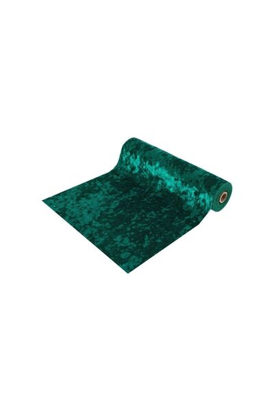 Jumbo Tesatura Decorativa de Craciun Verde Catifelat 5mx28cm