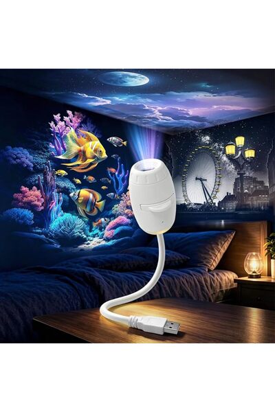 GENERAL 2 in 1 Star Galaxy Projector Night Light &25 Ultra HD Colorful Film