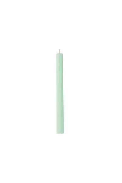 Jumbo Lumanare Parfumata Verde Menta cu Dungi pentru Sfesnic Ø2x23cm