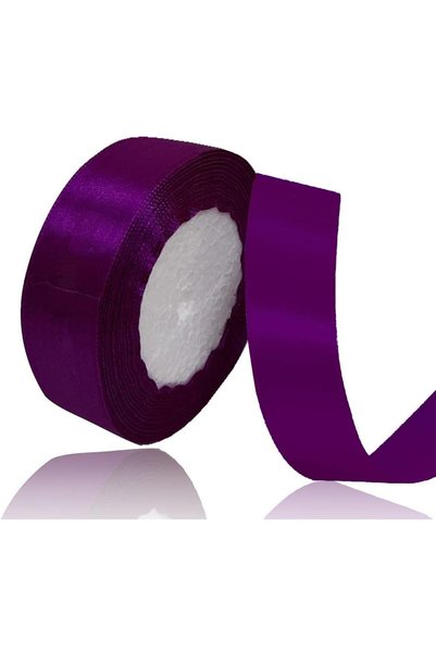 Generic Magenta Satin Ribbon - [24mm x 25yd] Fabric Polyester Ribbon for Gift...