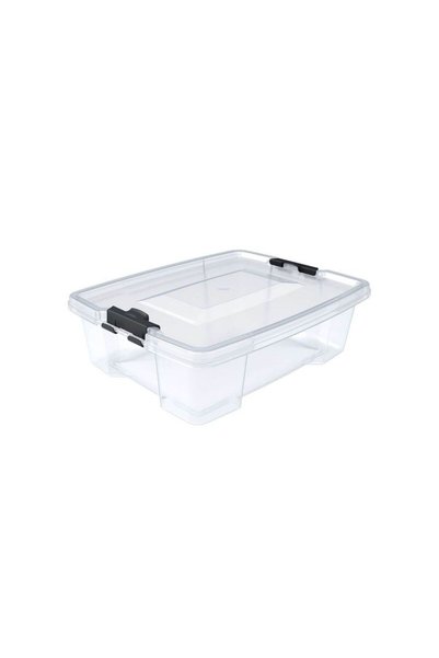 Jumbo Cutie de Depozitare din Plastic Transparent cu Capac 7L