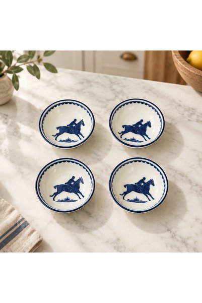 Madame Coco 4-Piece Snack Plate Porcelain